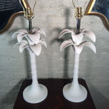 Hollywood Regency Palm Table Lamps