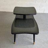Mid Century Modern Cerused Mahogany Stepped Side Table