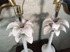 Hollywood Regency Palm Table Lamps