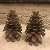 Bronze Pine Cone Candle Holders