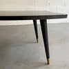 Mid Century Modern Cerused Mahogany Stepped Side Table