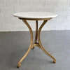 Early 20th Century Round Vitrolite Glass Café Table