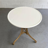 Early 20th Century Round Vitrolite Glass Café Table