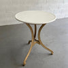 Early 20th Century Round Vitrolite Glass Café Table