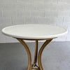 Early 20th Century Round Vitrolite Glass Café Table