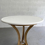 Early 20th Century Round Vitrolite Glass Café Table