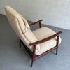 Danish Modern High Back Teak Recliner Lounge Chair by Arnt Lande