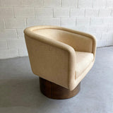 Brass Swivel Club Chair By Leon Rosen For Pace