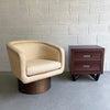 Brass Swivel Club Chair By Leon Rosen For Pace