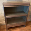 Industrial Brushed Steel 2 Stack Barrister Book Case By Globe Wernicke