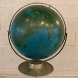 Industrial Military Standing Chalk Globe By A.J. Nystrom