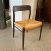 Niels Otto Møller Teak And Rush Dining Desk Side Chair