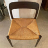 Niels Otto Møller Teak And Rush Dining Desk Side Chair