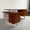 George Nelson Walnut Executive And Typewriter Desk Set