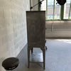 Industrial Brushed Steel Apothecary Display Cabinet