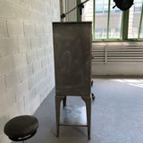 Industrial Brushed Steel Apothecary Display Cabinet