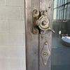 Industrial Brushed Steel Apothecary Display Cabinet
