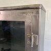 Industrial Brushed Steel Apothecary Display Cabinet