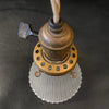 Petite Industrial Cut Glass Pendant Light