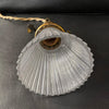 Petite Industrial Cut Glass Pendant Light