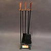 Copper and Iron Fireplace Tools