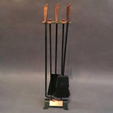 Copper and Iron Fireplace Tools