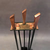 Copper and Iron Fireplace Tools
