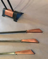 Copper and Iron Fireplace Tools