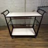 Regency Marble and Mahogany Serving Cart