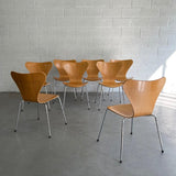 Series 7 Chairs By Arne Jacobsen For Fritz Hansen