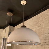 Mid Century Modern Diffused Dome Pendant Light