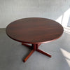 Danish Modern Rosewood Pedestal Dining Table