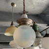 Early 20th Century Opaline Glass Globe Library Pendant
