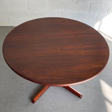 Danish Modern Rosewood Pedestal Dining Table