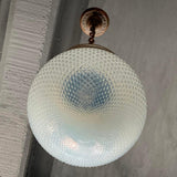 Early 20th Century Opaline Glass Globe Library Pendant