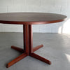 Danish Modern Rosewood Pedestal Dining Table