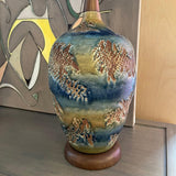 Pair of Midcentury Brutalist Ceramic Table Lamps