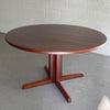 Danish Modern Rosewood Pedestal Dining Table