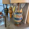 Pair of Midcentury Brutalist Ceramic Table Lamps