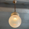 Early 20th Century Opaline Glass Globe Library Pendant