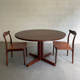 Danish Modern Rosewood Pedestal Dining Table