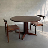 Danish Modern Rosewood Pedestal Dining Table