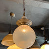Early 20th Century Opaline Glass Globe Library Pendant