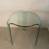 Modernist Bent Glass Side Table By Vittorio Livi For Fiam