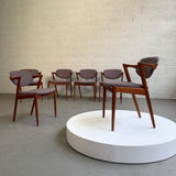 Kai Kristiansen Model 42 Teak Dining Chairs, Set Of 6