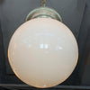 Early 20th Century Milk Glass Globe Library Pendant Light