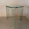 Modernist Bent Glass Side Table By Vittorio Livi For Fiam