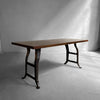 Industrial Maple Block Work Table Console