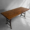 Industrial Maple Block Work Table Console
