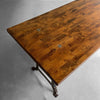 Industrial Maple Block Work Table Console